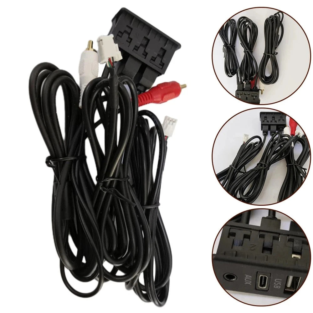 AUX Port Panel Adapter Extension Cable for Audio Input (2010–2023)