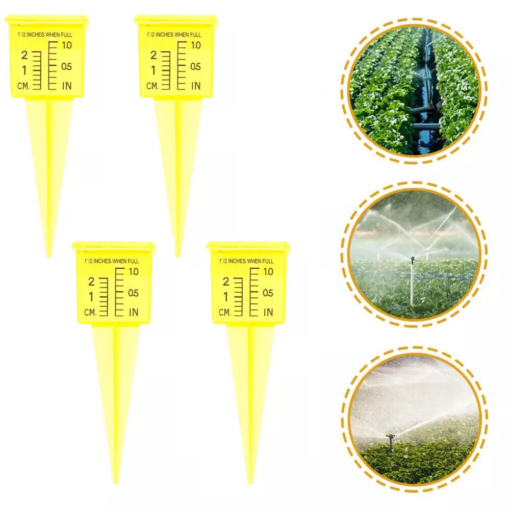 4X Plastic Outdoor Rain Gauge for Yard Garden Decor