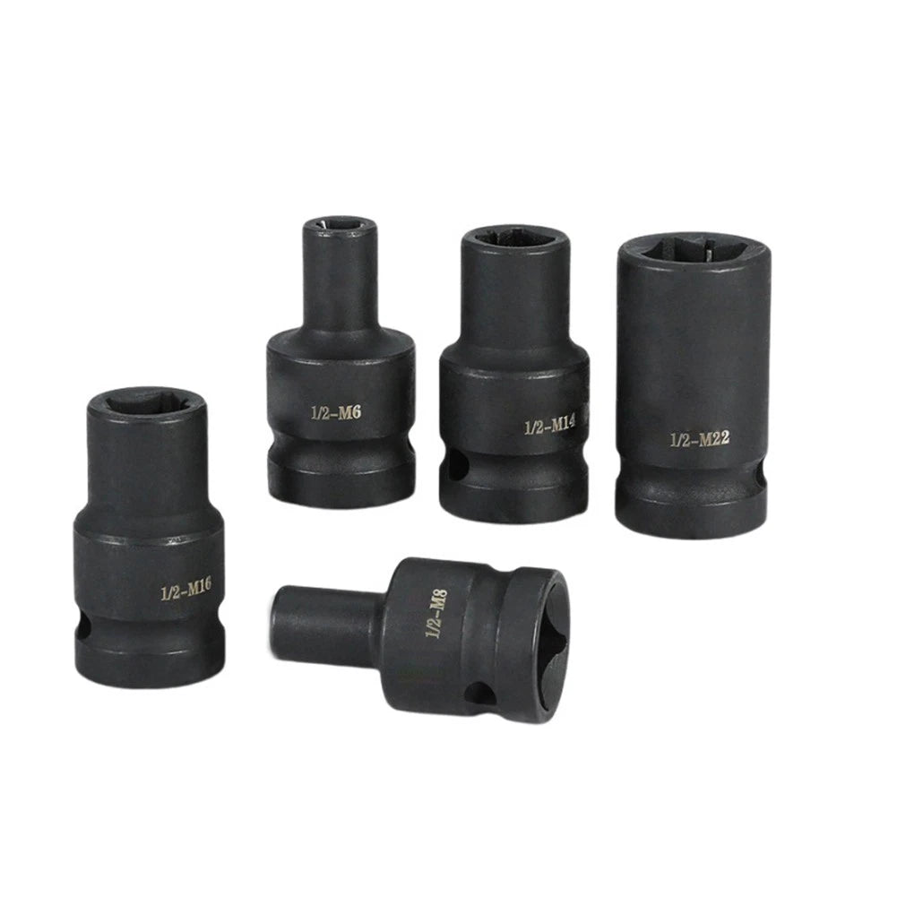 10PCS Square Tap Socket Kit for Electric Wrench M6-M24