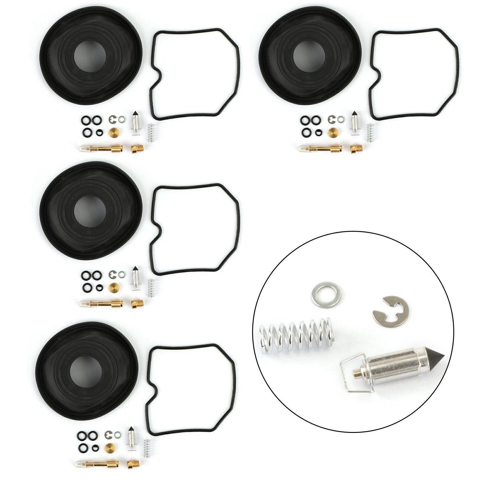 Set of 4 Carburetor Repair Rebuild Kits for Suzuki GSF600S Bandit (1996–2003) T9