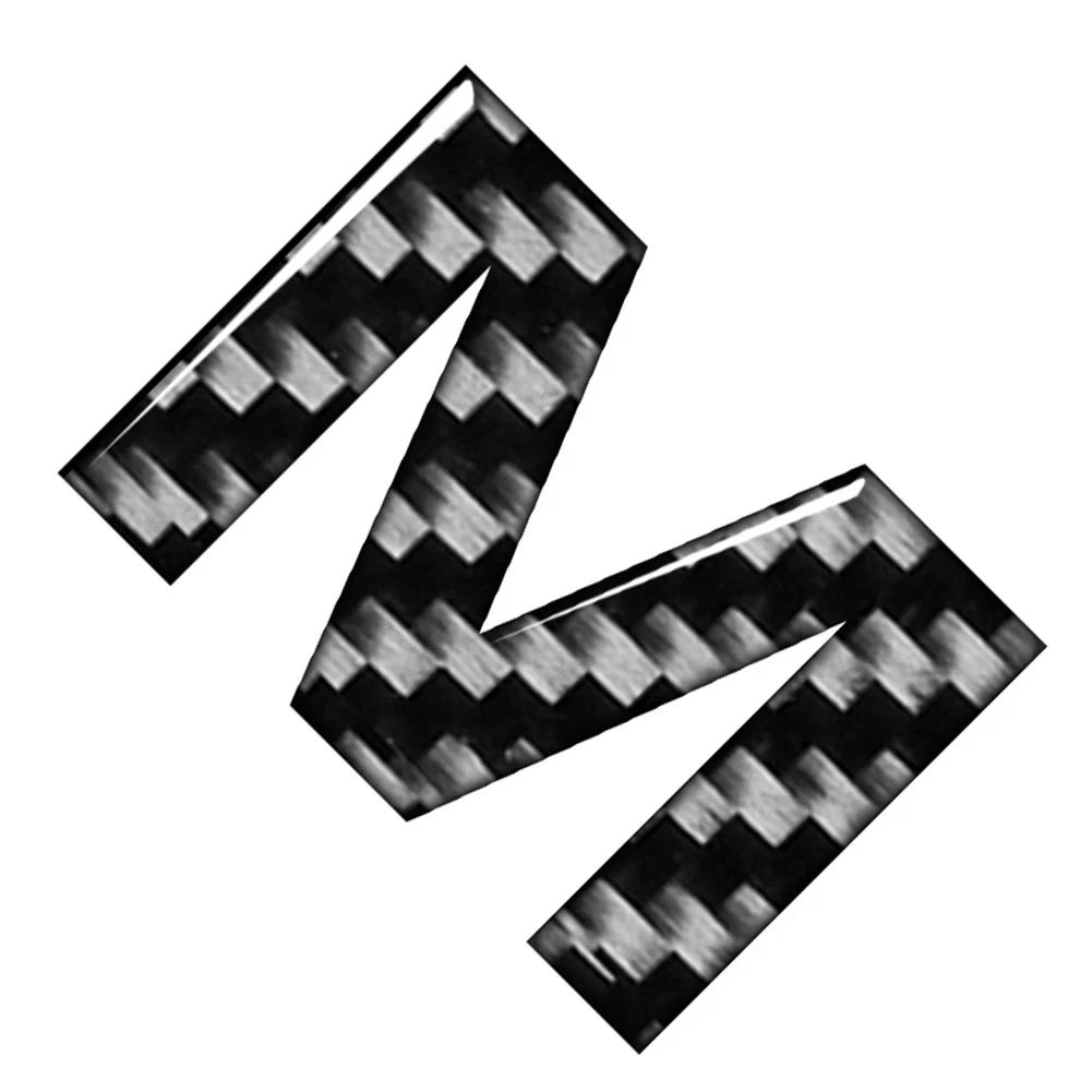 Carbon Black Door Wall Window Emblem Decals for