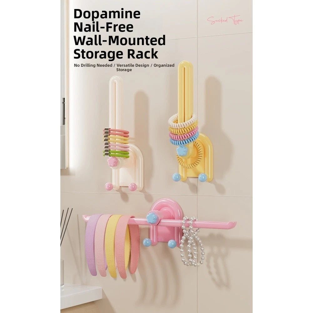 Dual Hook Wall Mounted Organizer for Hair Accessories (No Part Numbers)