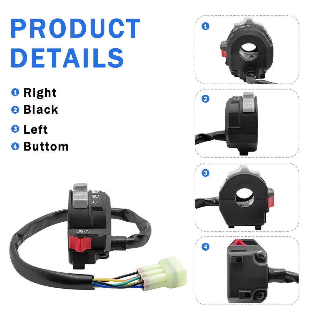 Left Handlebar Run Stop Switch Headlight for Yamaha Banshee 350 (2002–2006)