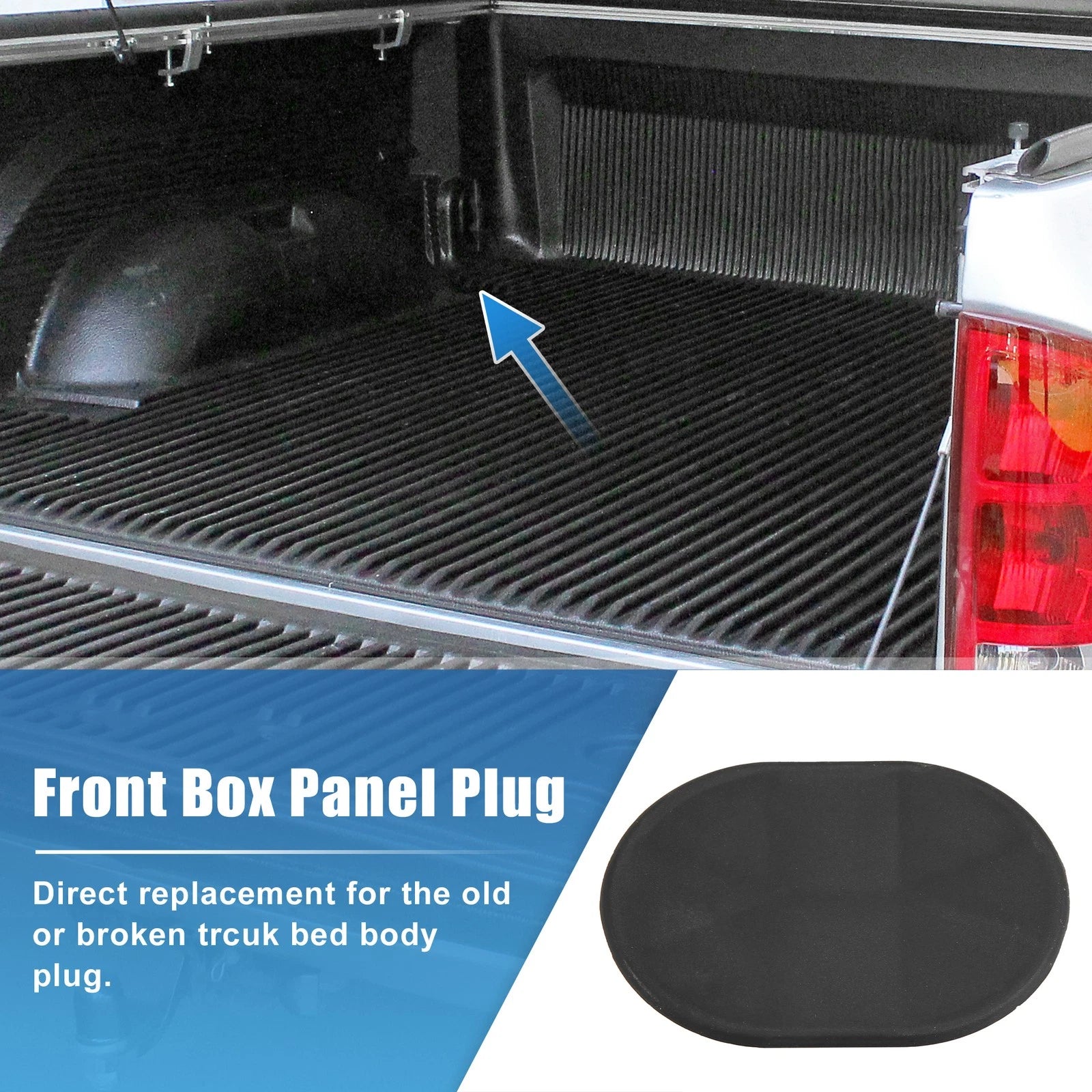 Truck Bed Body Plug Replacement for Dodge Ram (2002–2018) Plastic Black