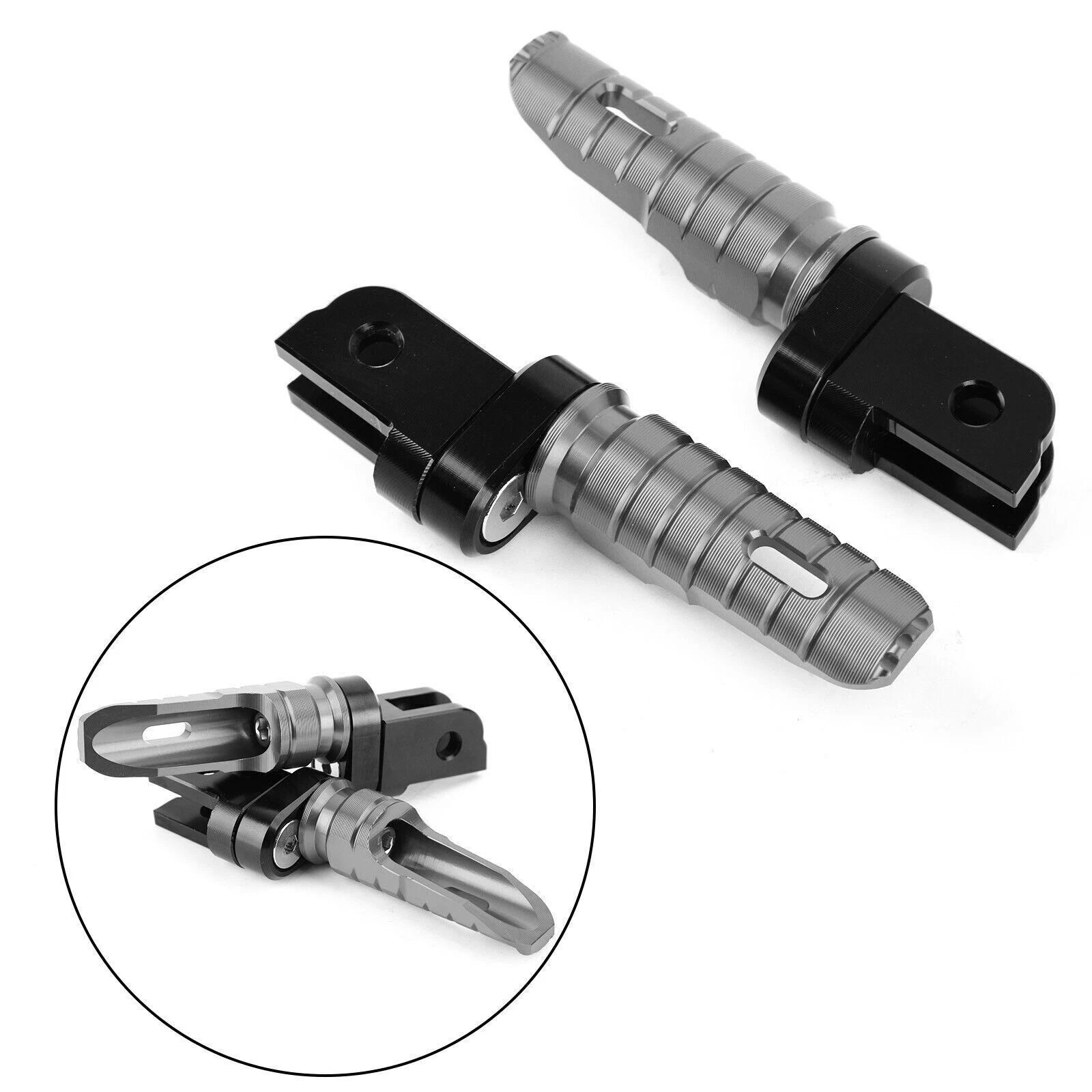 Front Footrests Foot Pegs for BMW R nineT Scrambler/Pure (2016–2020), F900R, F900XR