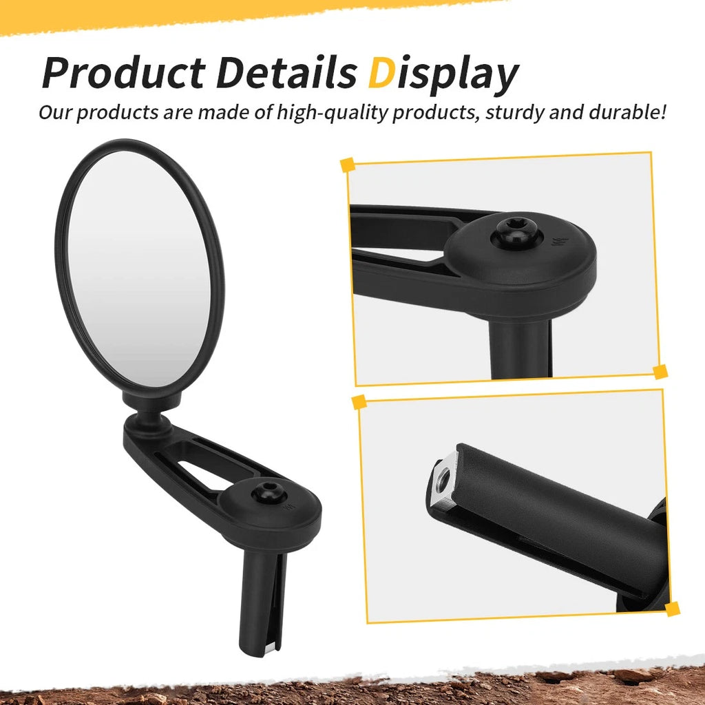 Left & Right Side Mirrors with Hardware Kit for Can-Am Ryker 600 900 (2019–2023)