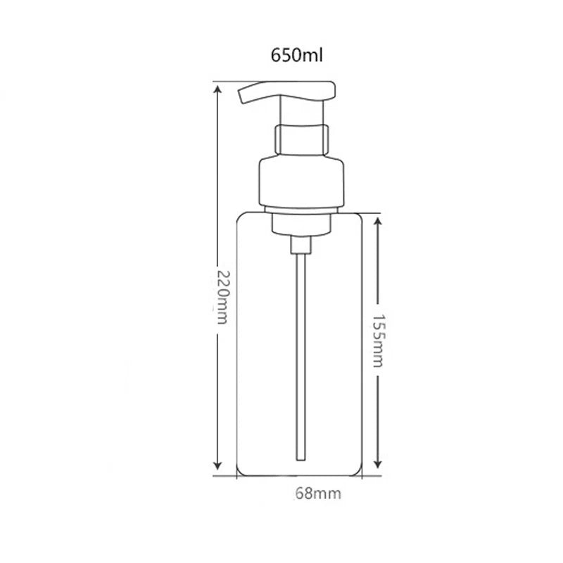Liquid Soap Dispenser Pump for Shampoo (250ml)