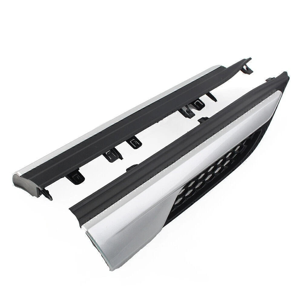 2X Front Fender Side Upper Grill for Land Rover Range Rover Evoque (2012–2019) Silver