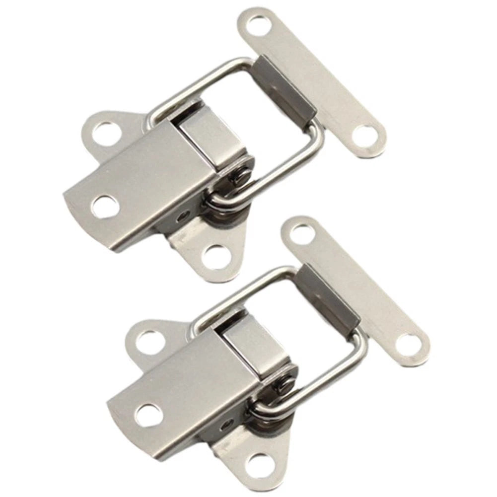 Heavy Duty Spring Loaded Clamp Clip for Secure Case Box Closure (Stainless Steel)