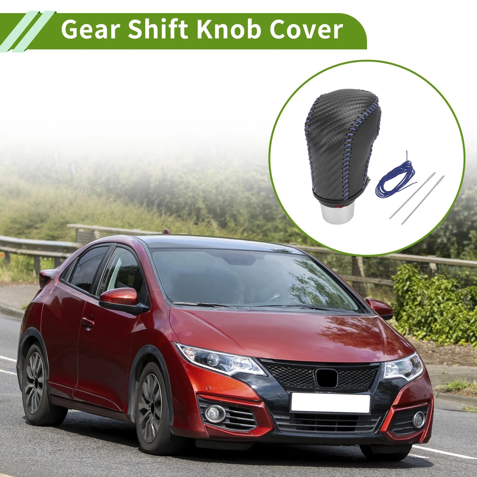 Gear Shift Knob Cover Replacement for Honda Civic (2016–2021)