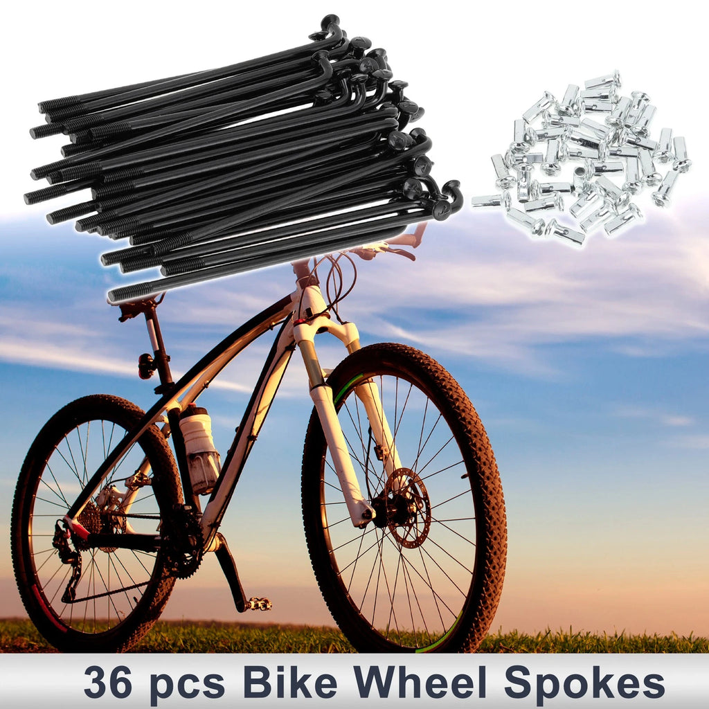 Bicycle Spokes Nipple Set 74mm Carbon Steel Universal for 12G (2000–2000)