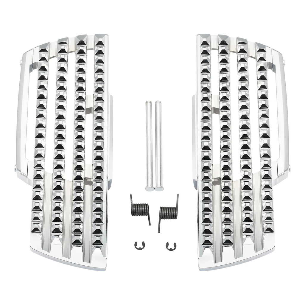 Chrome Driver Footboard Floorboard & Bracket for Harley Softail Slim (2018–2026)