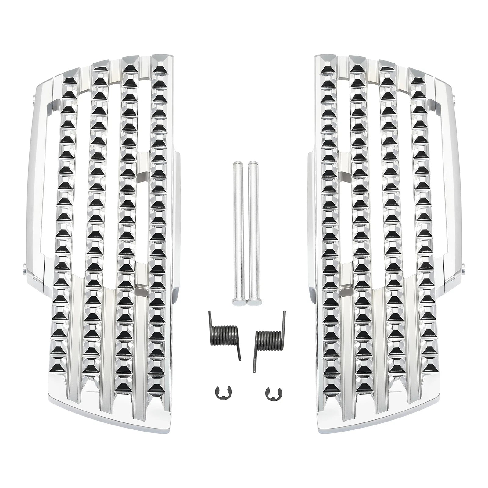 Chrome Driver Footboard Floorboard & Bracket for Harley Softail Slim (2018–2026)
