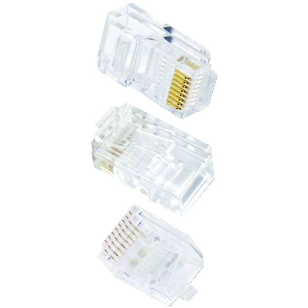50-Pack 8-Pin CAT-6 Crimp Connectors for C6T