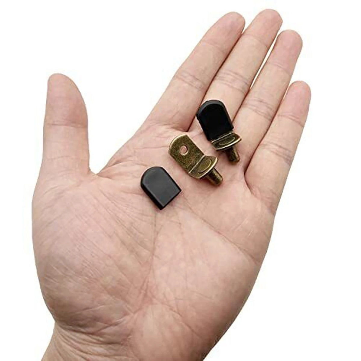40x Bronze L-Shaped Support Pins for Cabinets (1/4 Inch Holes)