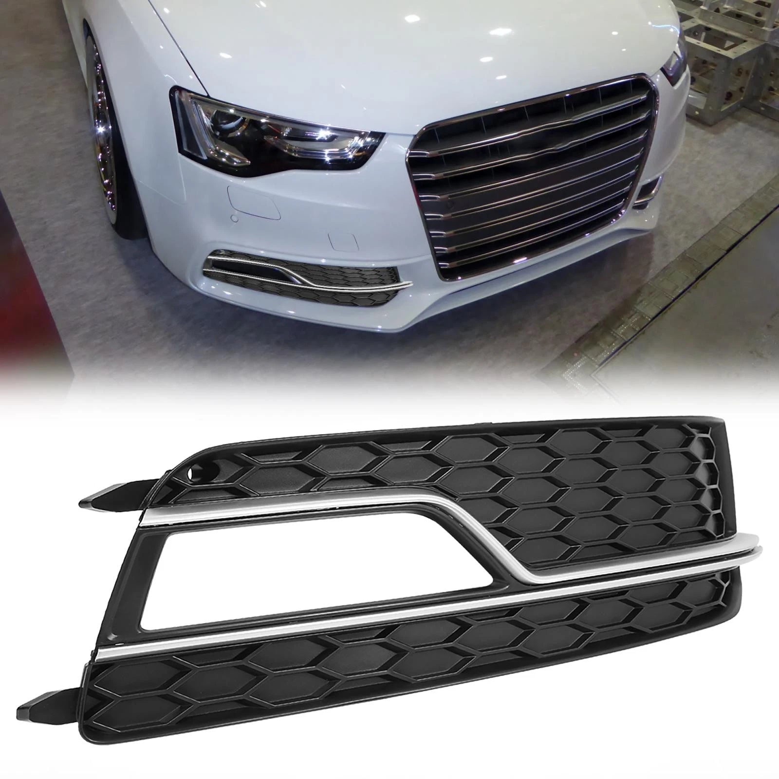 Front Right Fog Light Grille Cover for Audi S5 (2013–2017)