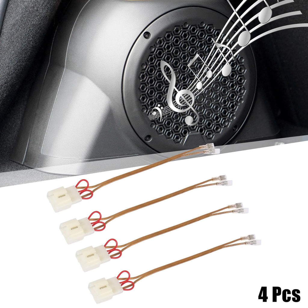 4PCS Car Speaker Connector Wire Harness Adapter for Mazda Lincoln (2006–2015)