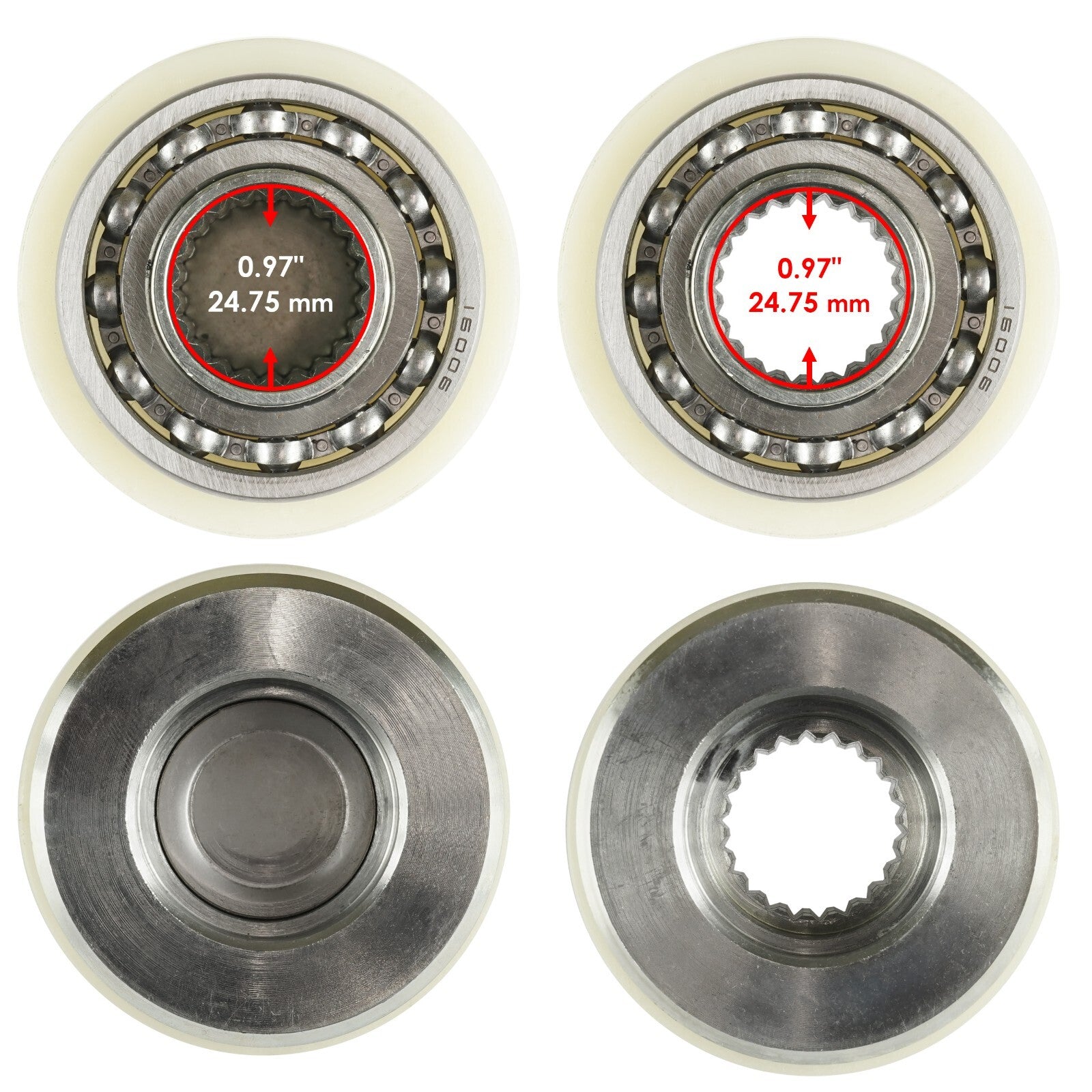 Front Differential Output Hub Assembly Replacement for Polaris RZR XP 900 (2011–2013)
