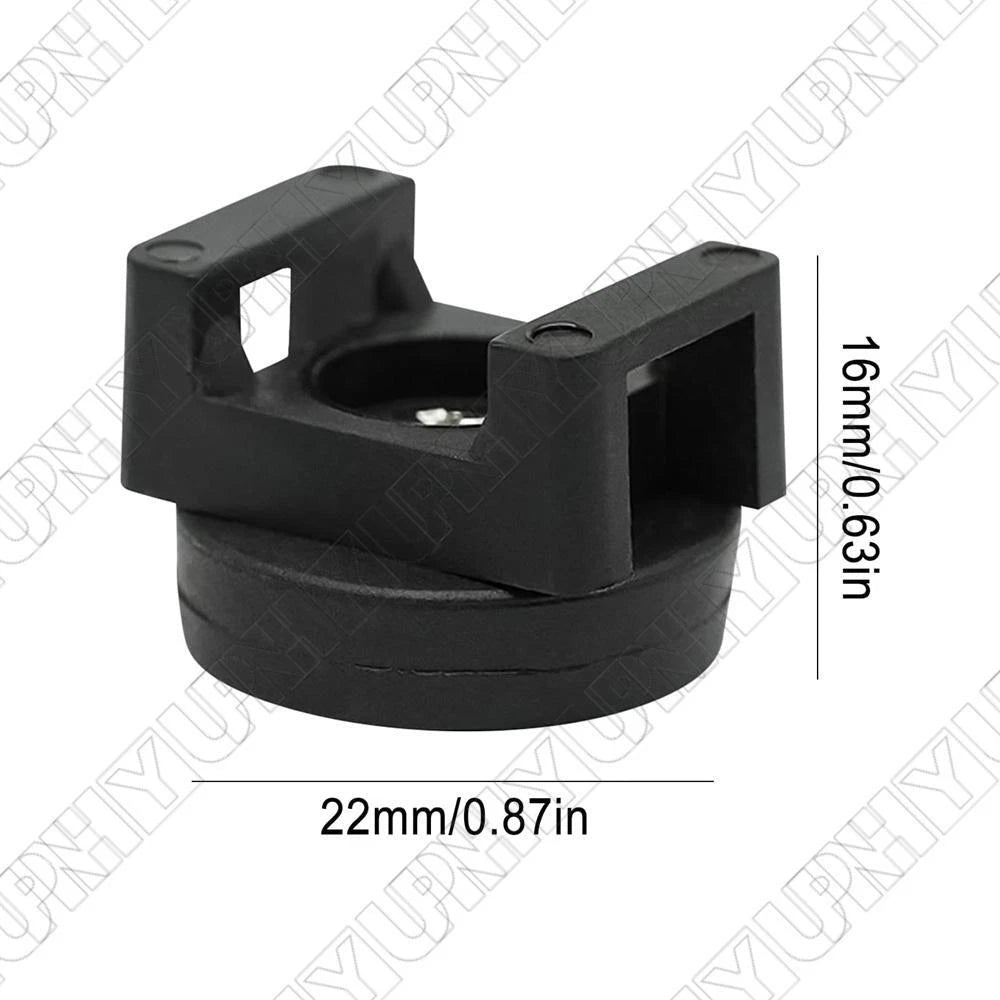 Set of 20 Magnetic Multi-Purpose Cable Tie Mounts - Black