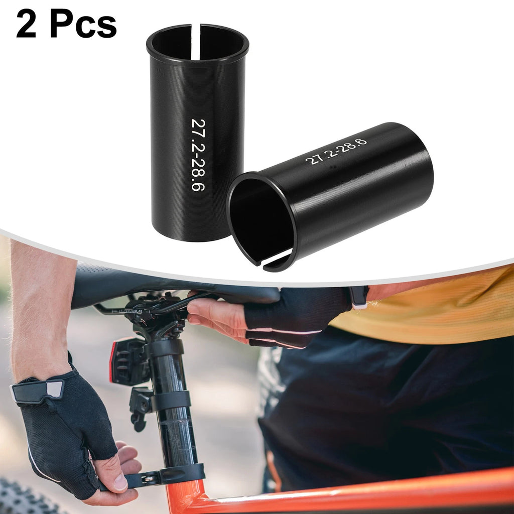 Seat Post Adapter Reducing Sleeve for Bicycle 27.2mm to 28.6mm (2 Pcs)