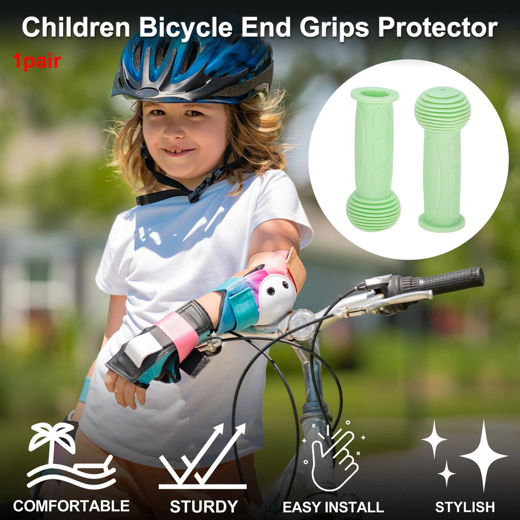 Child Bike Handlebar Grip Cover 110mm Soft MTB End Grips Protector 1 Pair