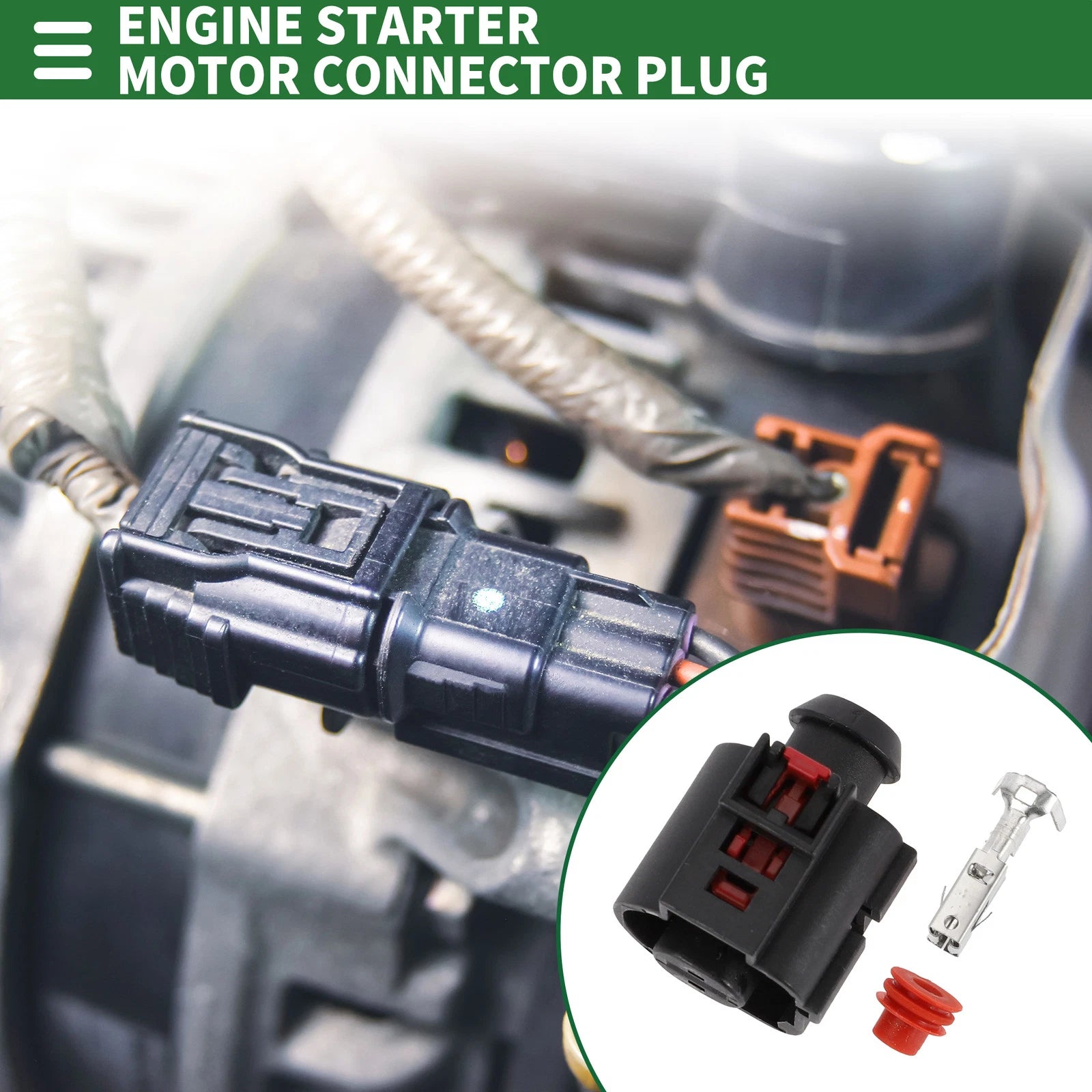 1 Pin Engine Starter Motor Connector Plug for Audi