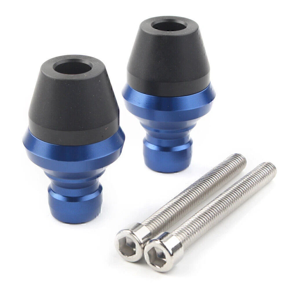 2X Blue Valve Stem Dust Covers for Ducati Scrambler 400 800 1000 (2015–2023)