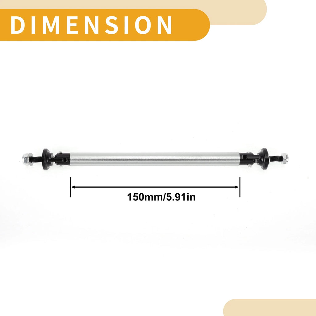 2X Adjustable Front Bumper Lip Splitter Strut for Universal Fit (150mm)