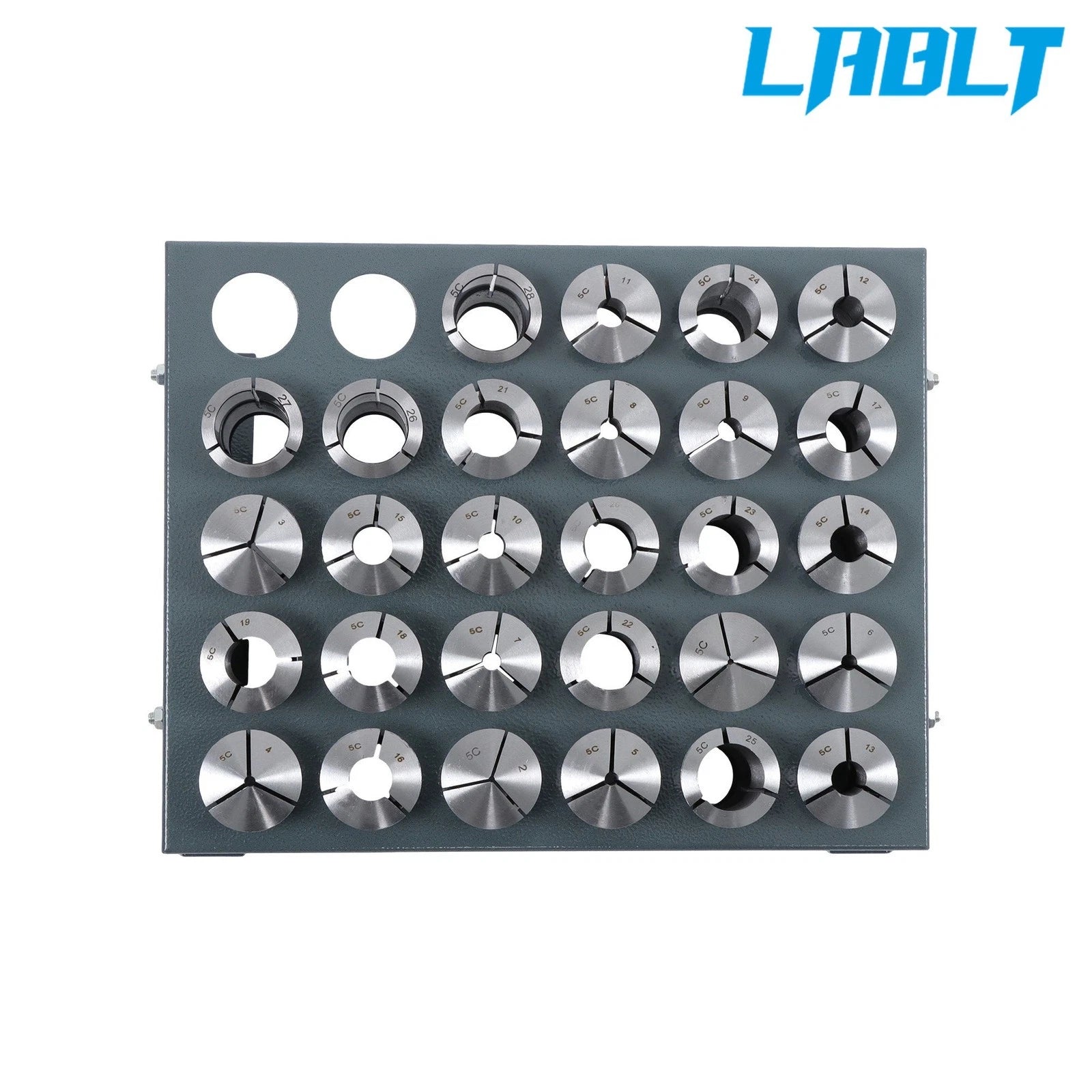 28 Pcs 5C Collet Set for Precision Machining (1mm to 28mm)