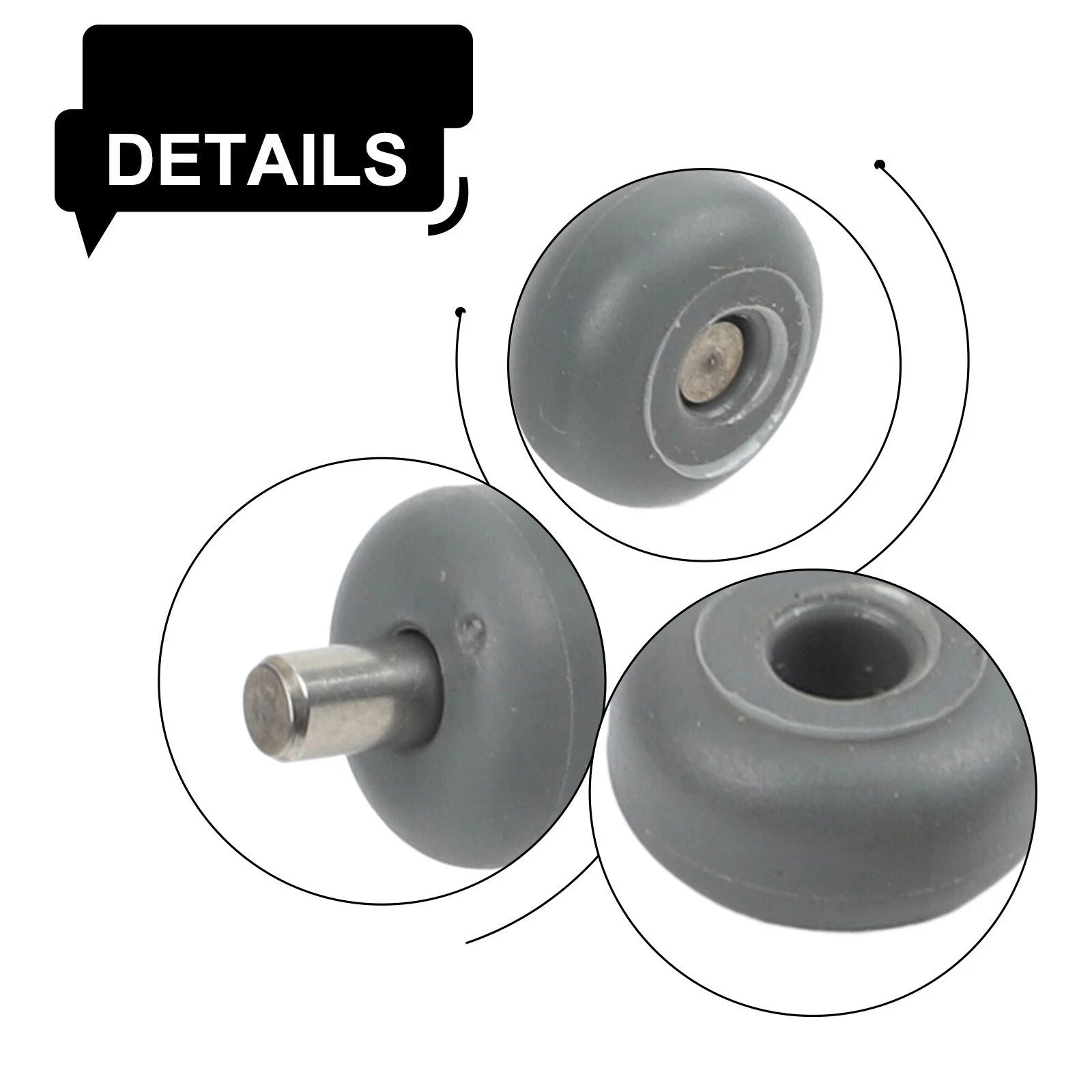 Vacuum Cleaner Wheel for (Plastic + Metal)