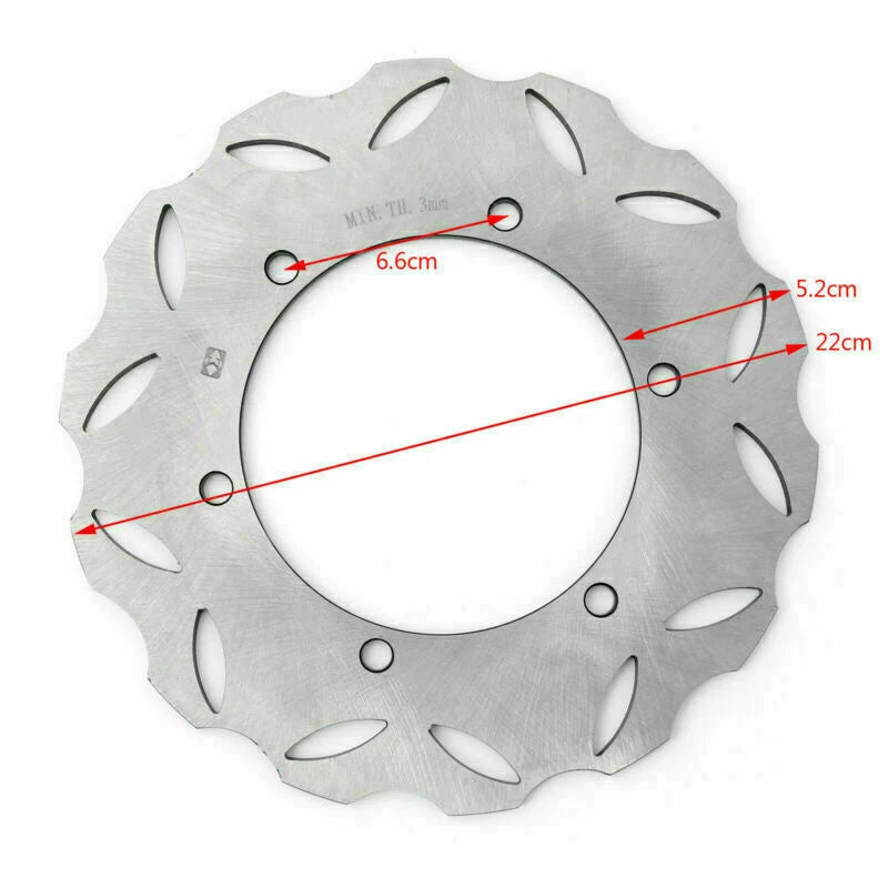 Rear Brake Disc Rotor for Yamaha YZF R6 (1999–2002), YZR 1000 R1 (2002–2003)