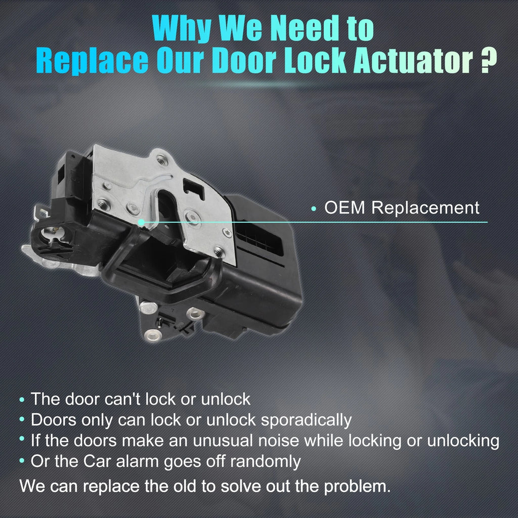 Liftgate Door Lock Actuator Motor Replacement for Chevrolet Equinox (2005–2006)