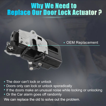 Liftgate Door Lock Actuator Motor Replacement for Chevrolet Equinox (2005–2006)