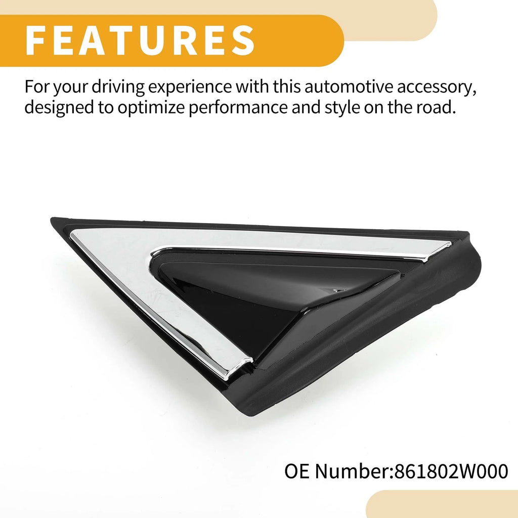 Left Side Front Pillar Corner Triangle Trim Replacement for Hyundai Santa Fe (2013–2016)