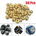 Set of 4 Brass Threaded Screw Inserts M3-0.5