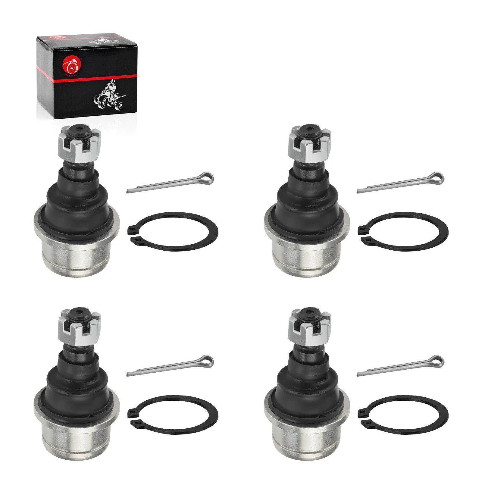 Set of 4 Ball Joints for Honda Rancher TRX420, Rincon TRX650, TRX680
