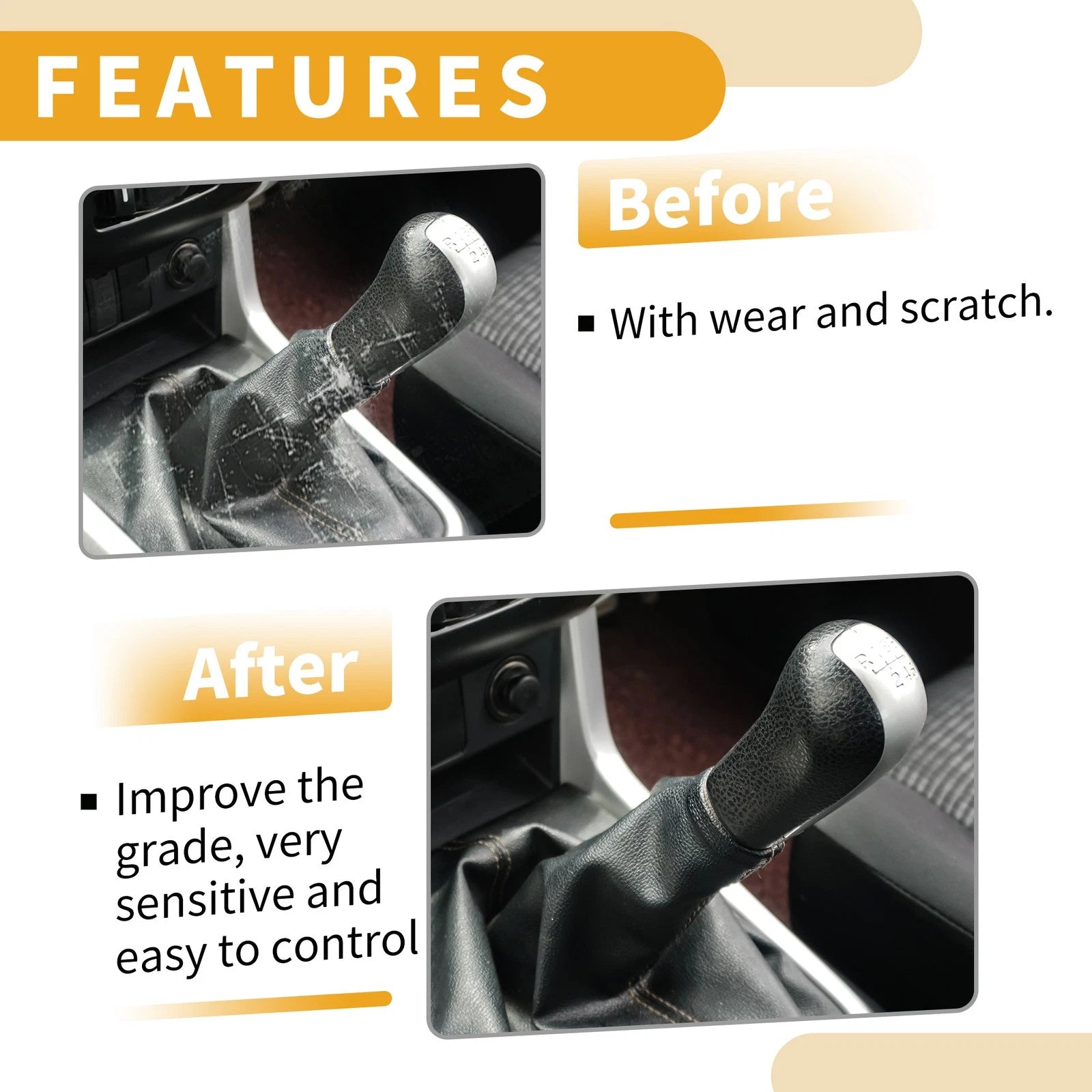 Gear Shift Knob with Cover Replacement for VW Caddy (2004–2009)