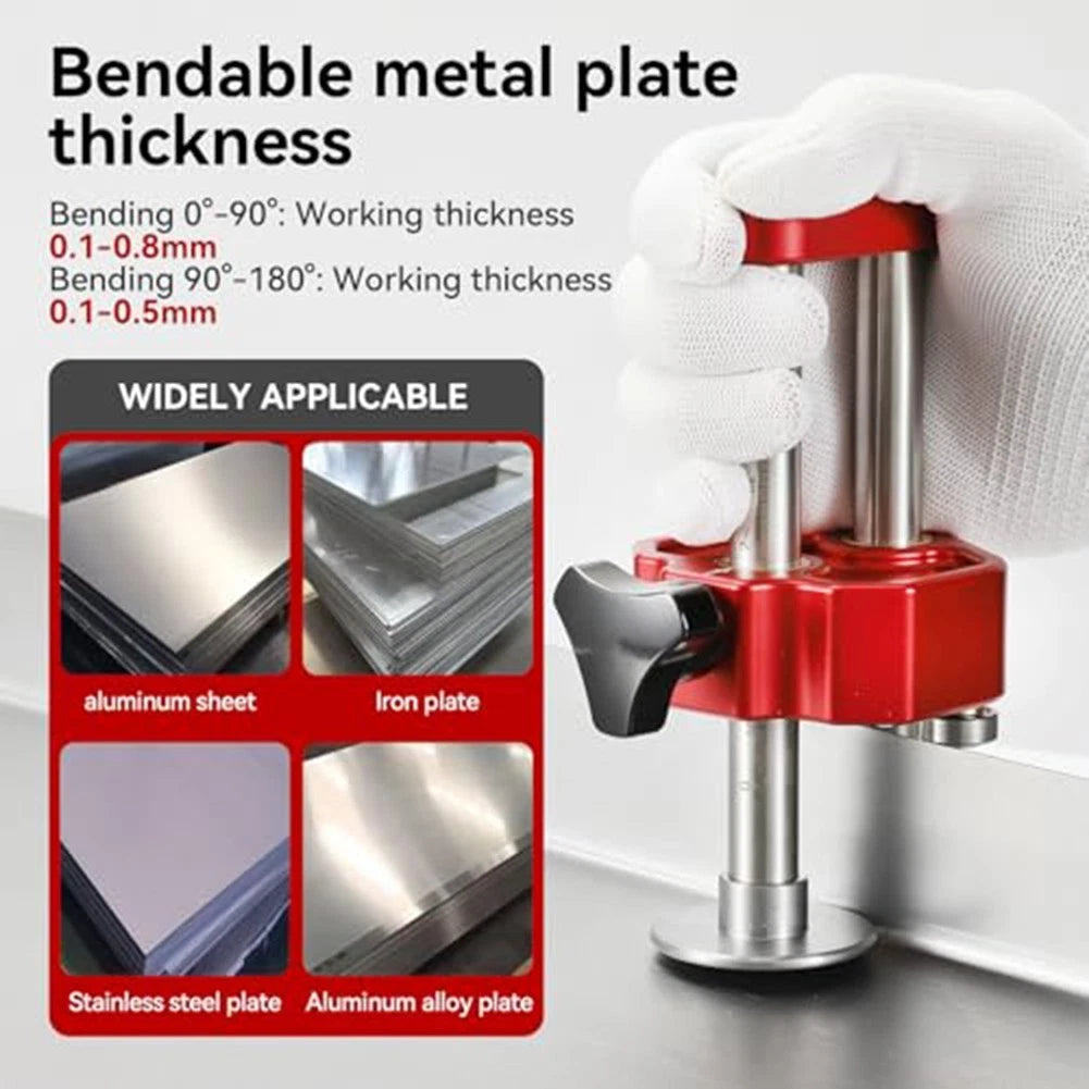Precision Sheet Metal Bending Tool for 0.08 to 0.4 Inch Thick Material