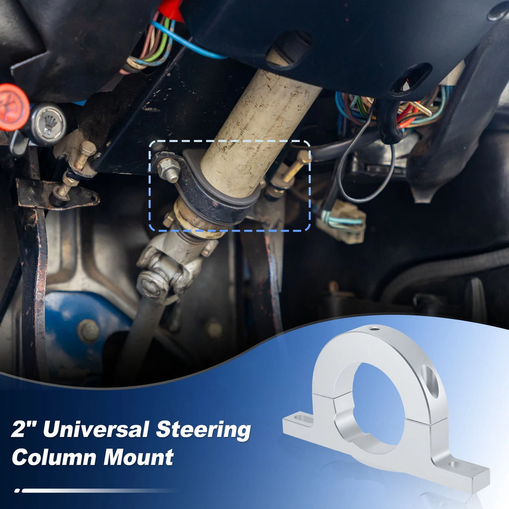 Aluminum 2 Inch Universal Steering Column Mount for Universal (Any Year–Any Year)
