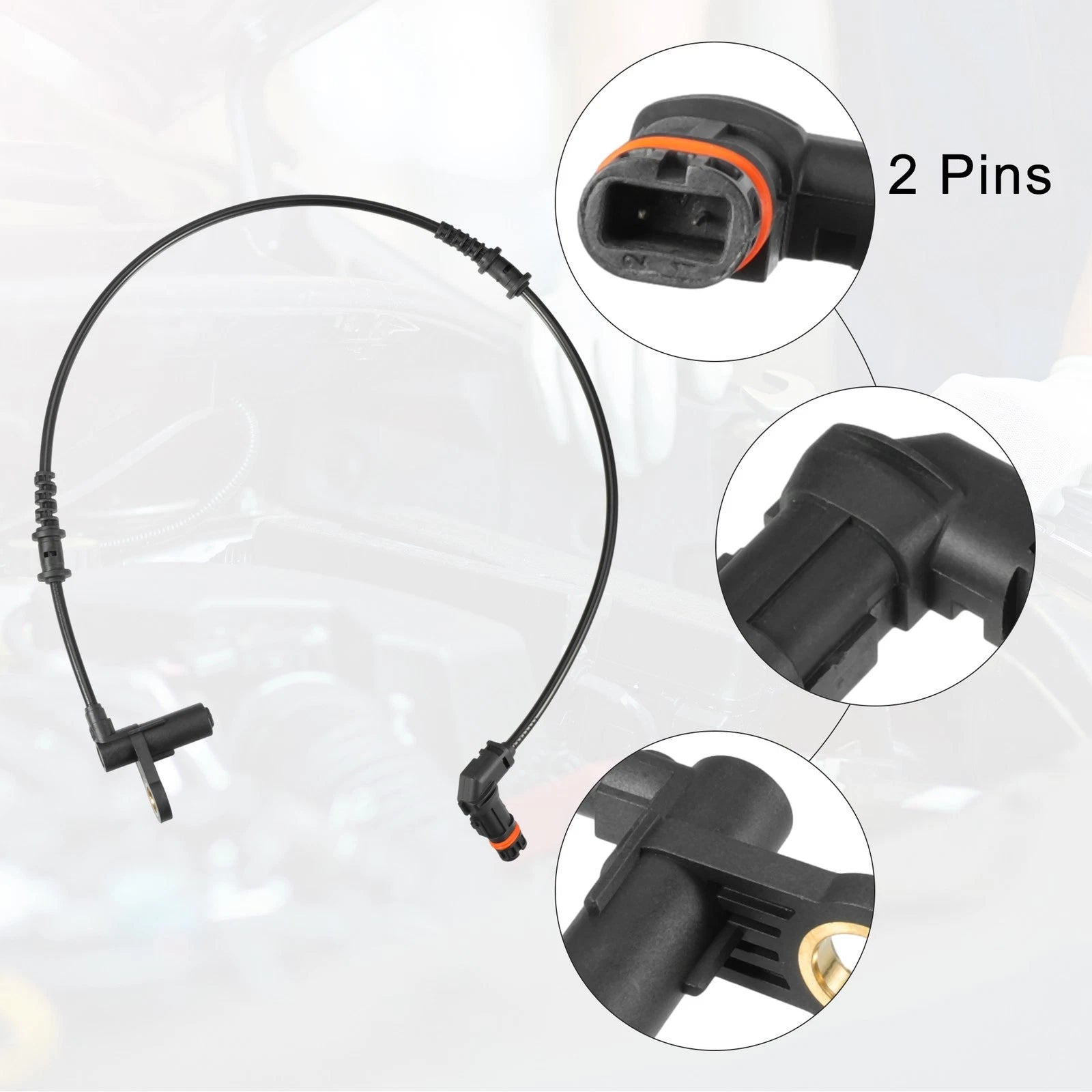 2Pcs ABS Wheel Speed Sensor Replacement for Mercedes-Benz CL500 (2006–2007)