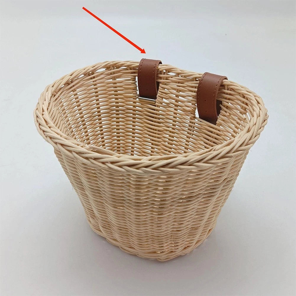 Waterproof Leather Strap for Kids Bicycle Basket (Easy Installation)