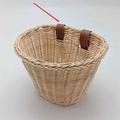 Waterproof Leather Strap for Kids Bicycle Basket (Easy Installation)