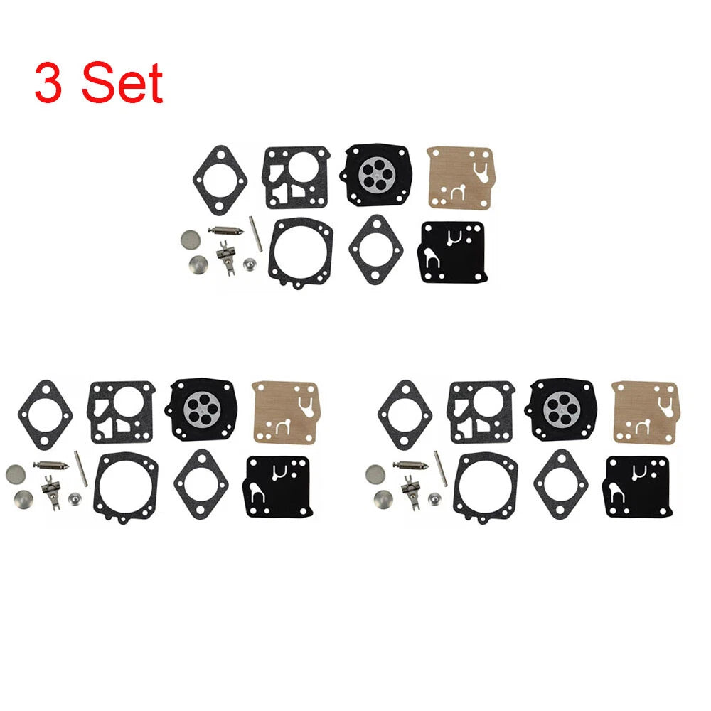 Set of 3 Carburetor Kits for Stihl 040 041 040AV 041AV 045 051 (RK21-HS)