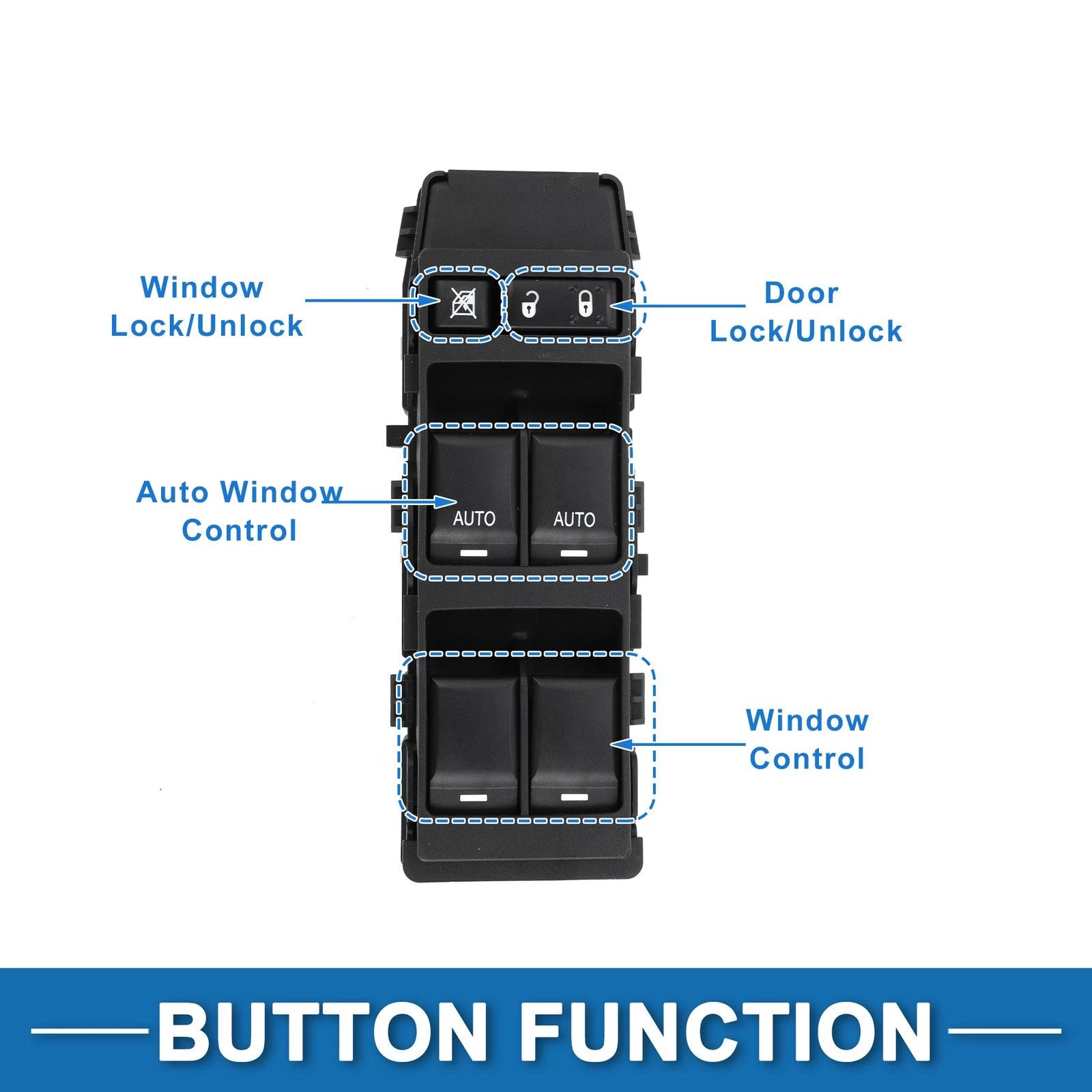 Power Window Switch for Chrysler 200, Sebring (No. 4602925AA)