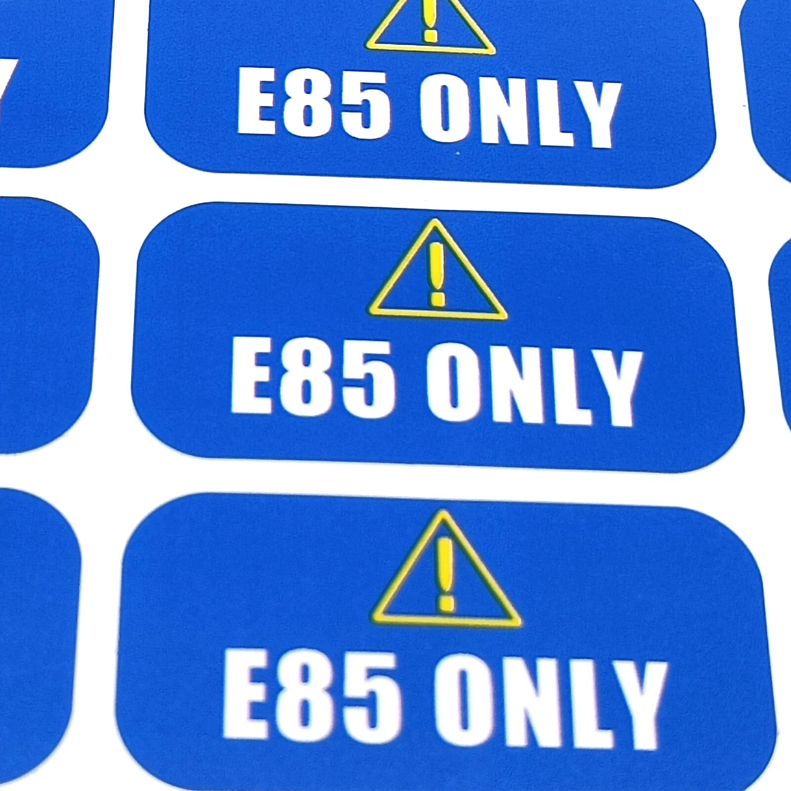E85 Only Sticker Decal for Ethanol Gas Pump Warning