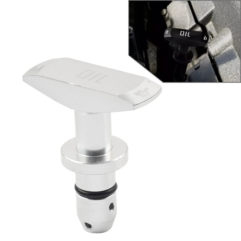 Silver Engine Oil Dipstick Pull Handle For Ford Mustang GT V8 GT500 1999-2011