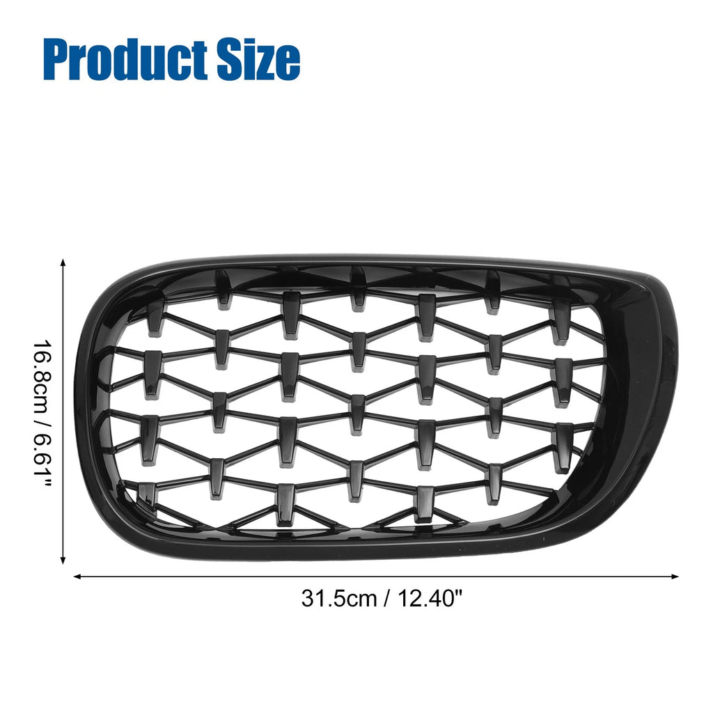 Front Hood Bumper Grille Pair Replacement for BMW 3 Series (2002–2005)