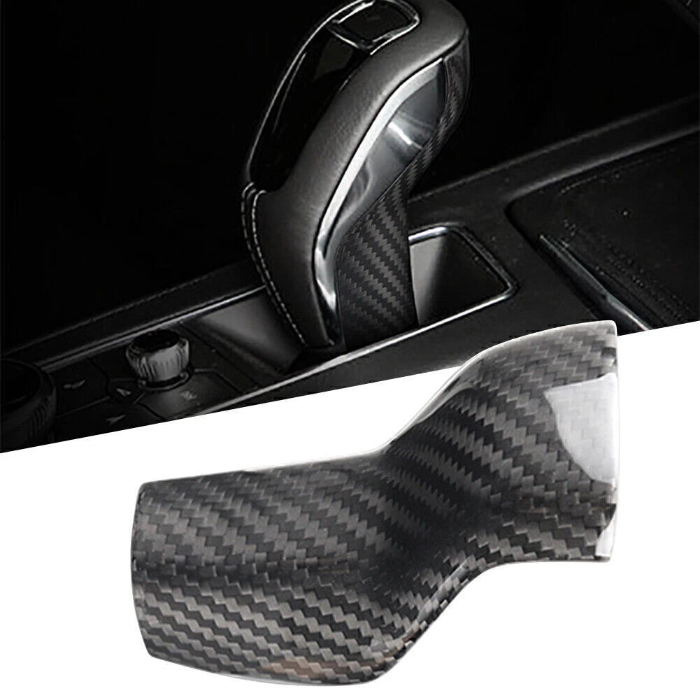 Carbon Fiber Gear Shift Knob Cover Trim for Cadillac XT4 (2018–2020)