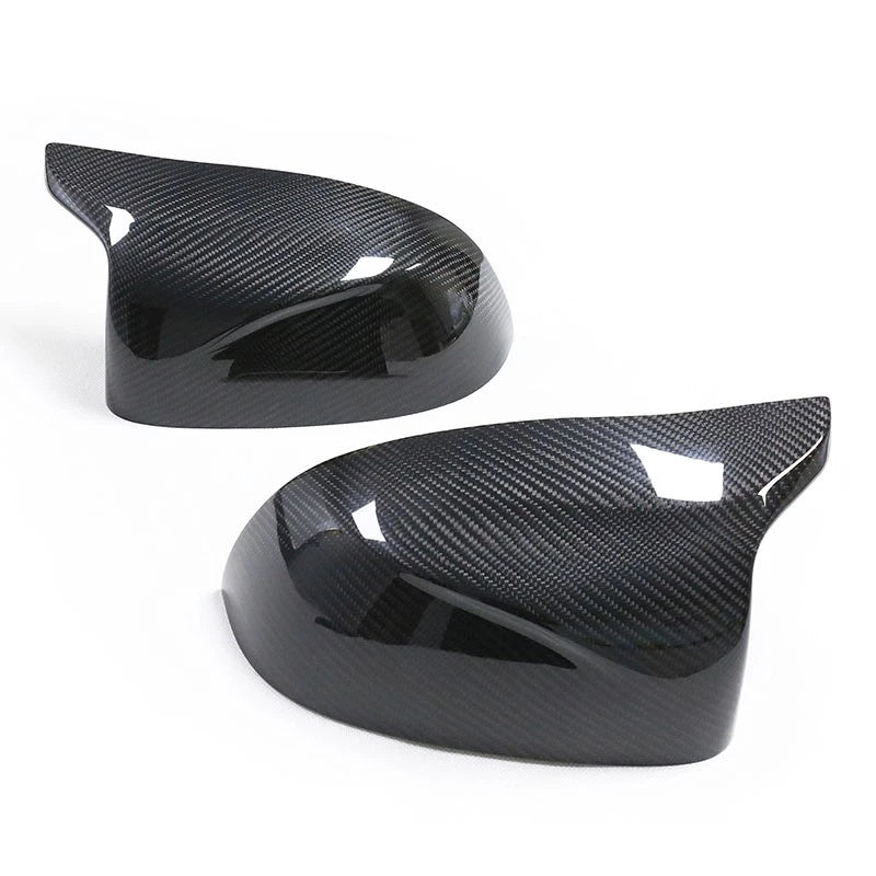 Pair Real Carbon Fiber Side Mirror Caps for BMW F97 X3M F98 X4M F95 X5M (2019–2024)