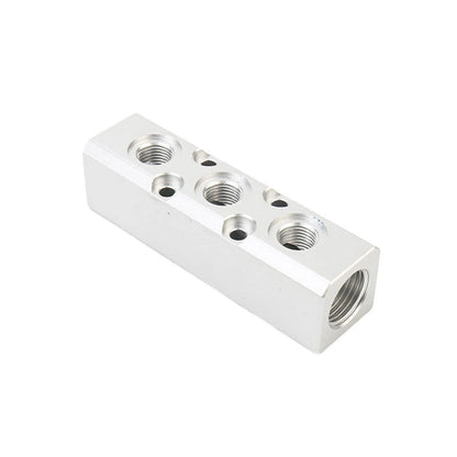 2X Aluminum Air Hose Manifold Fitting for 2/3/4 Way Splitting